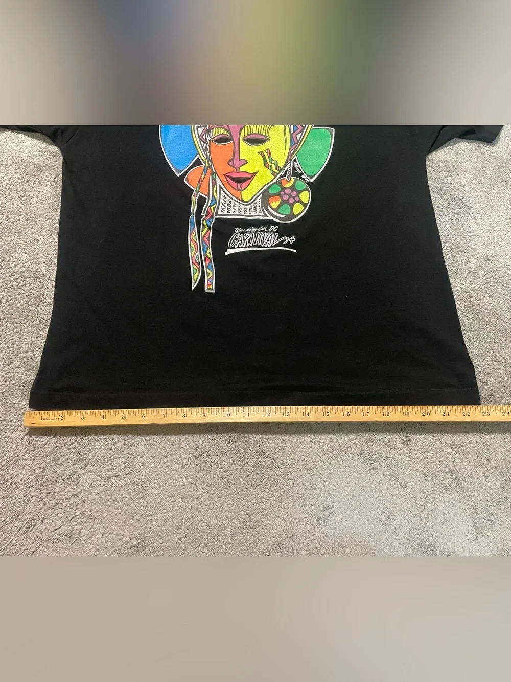 Vintage 1994 Washington DC Carnival T Shirt XL Single Stitch USA Wilcox Art Tee